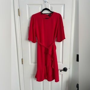 Who What Wear Red-Orange Dress, size L